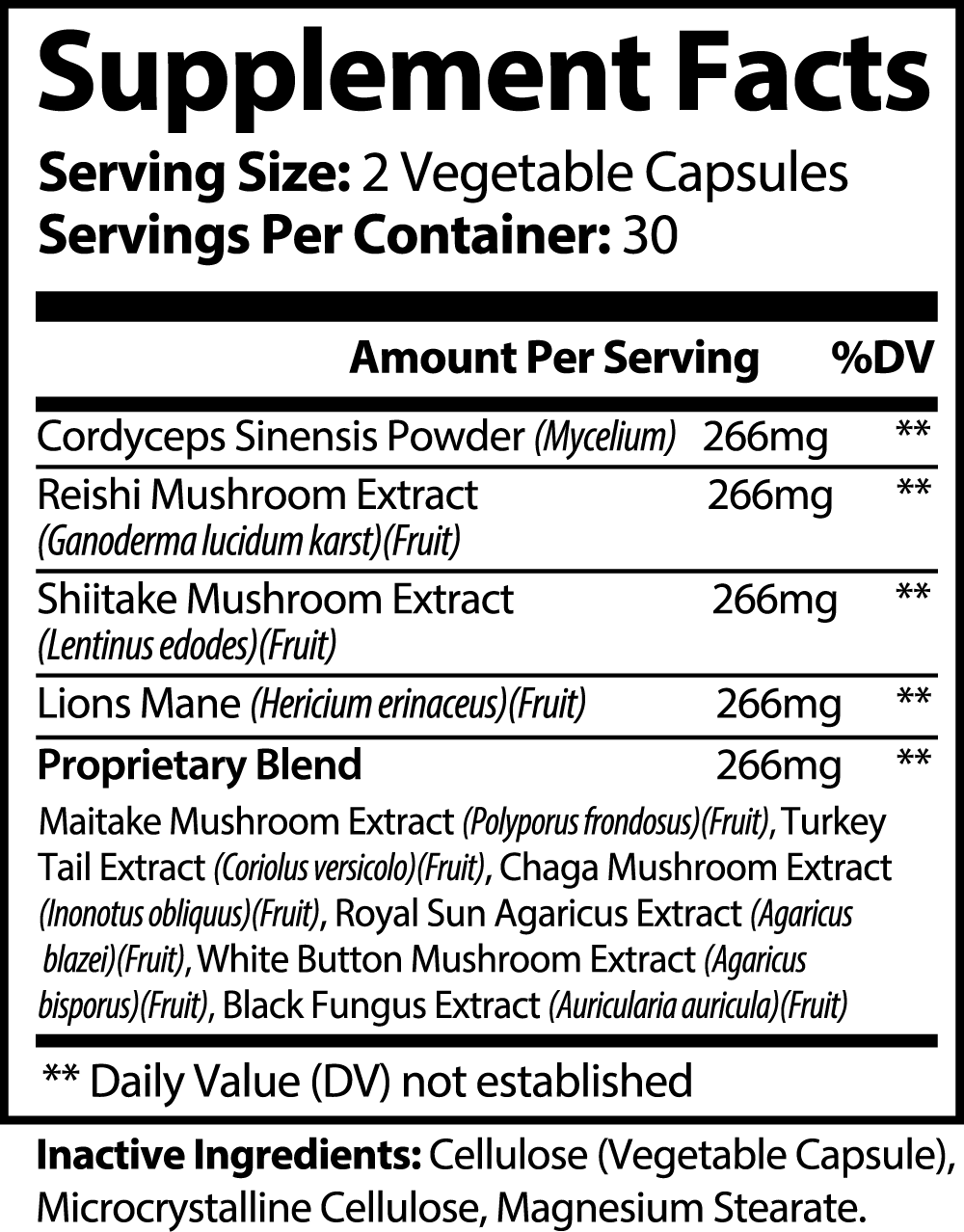 Mushroom Complex 10 X